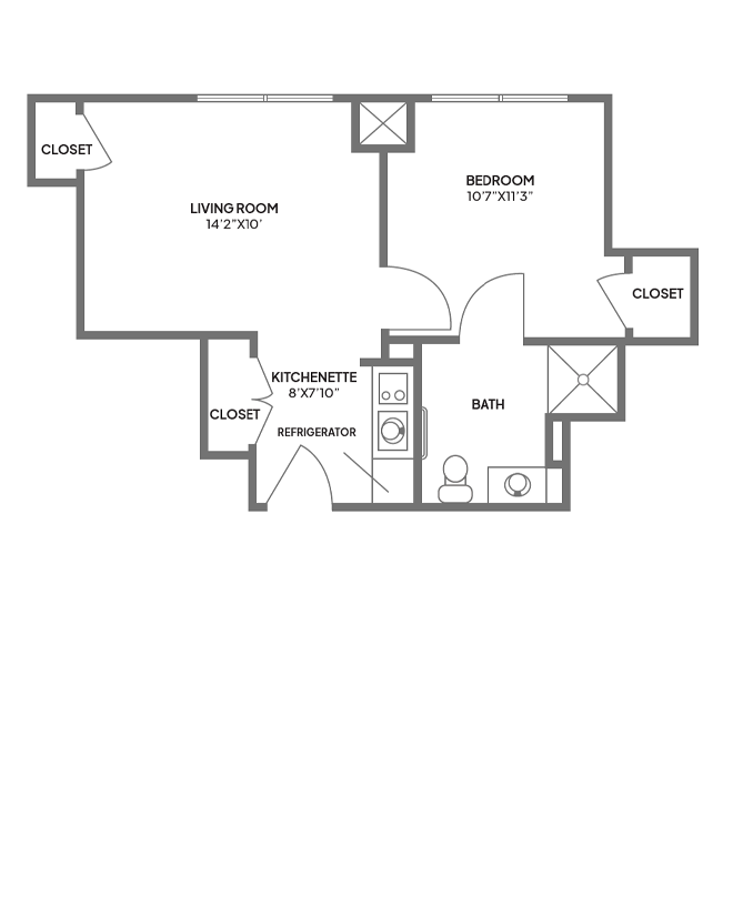Dogwood apartment layout.