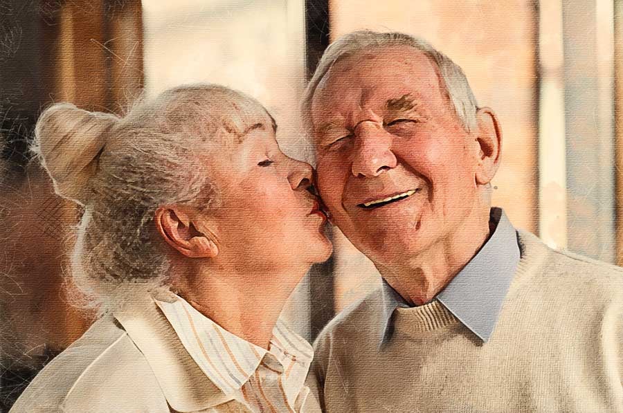 cute-couple-senior-people-home