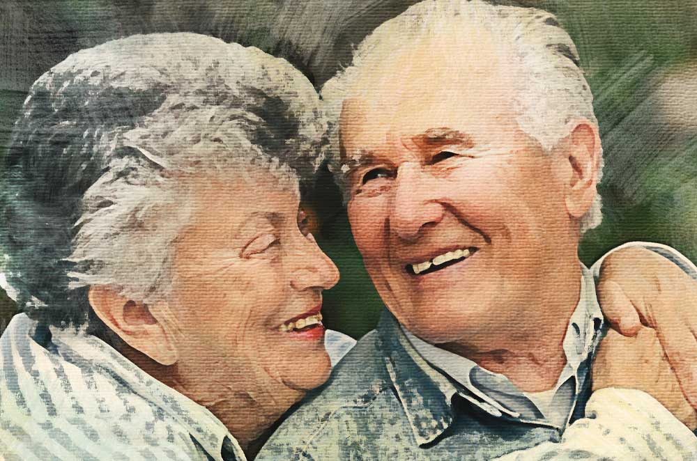 older adult-smiling-couple